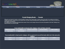 Tablet Screenshot of crystalsingingbowls.ca
